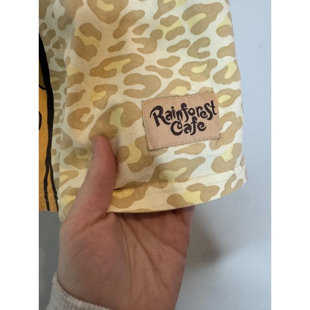 Rainforest Cafe Boxer Shorts Mens‎ Medium Beige Leopard Cartoon Graphic Souvenir
